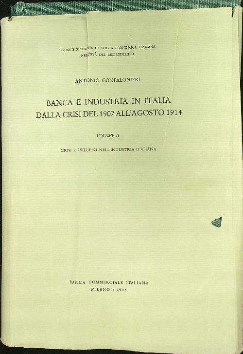 Banca e industria in Italia dalla crisi del 1907 all'agosto …