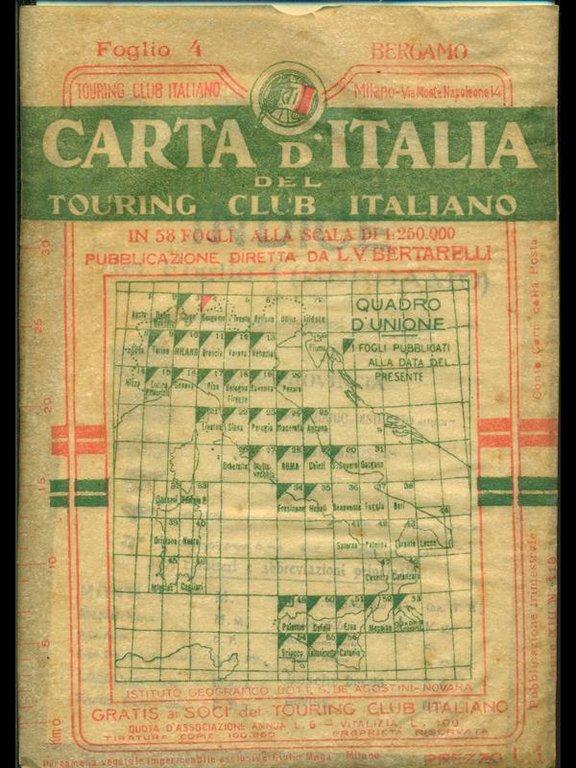 Bergamo-Carta d'Italia n.4