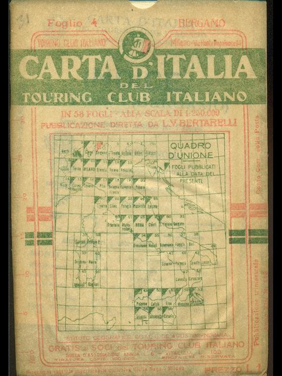 Bergamo-Carta d'Italia n.4