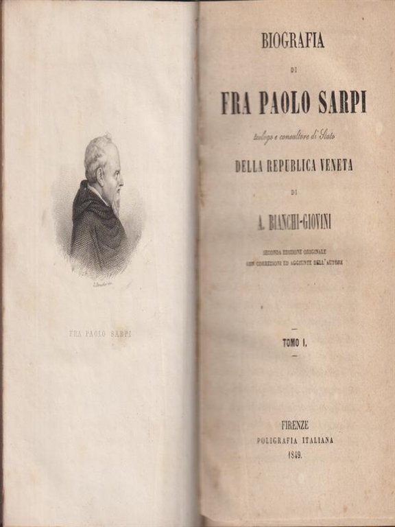 Biografia di Fra Paolo Sarpi 2 vv