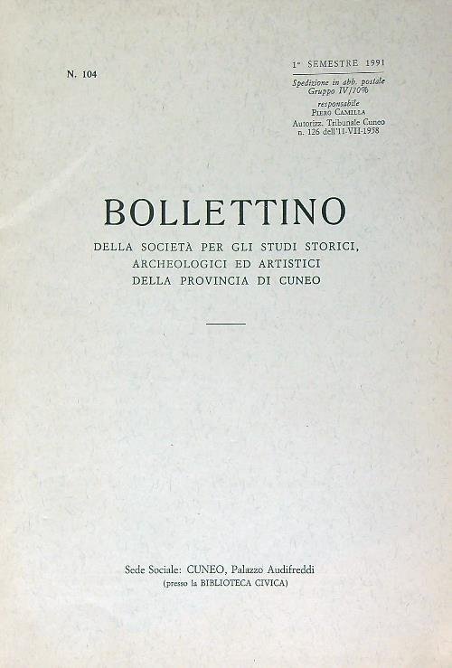 Bollettino 104/1 sem 1991