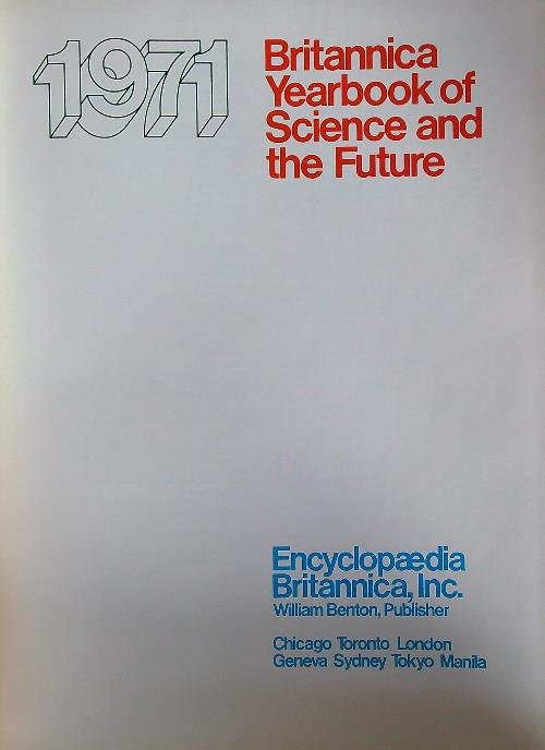 Britannica Year Book of Science and the Future 1971 | Immagine principale