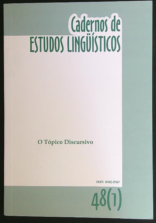 Cadernos de estudos linguisticos 48(1)