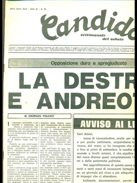 Candido n 30 - 10 agosto 1976