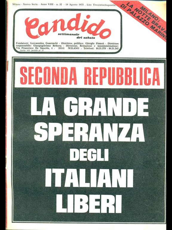 Candido n 32/ 14 agosto 1975