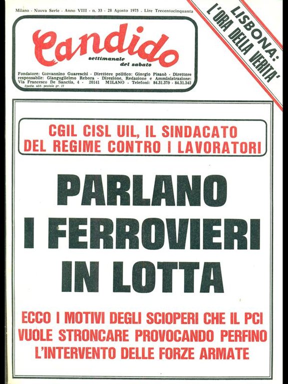Candido n 33 - 28 agosti 1975