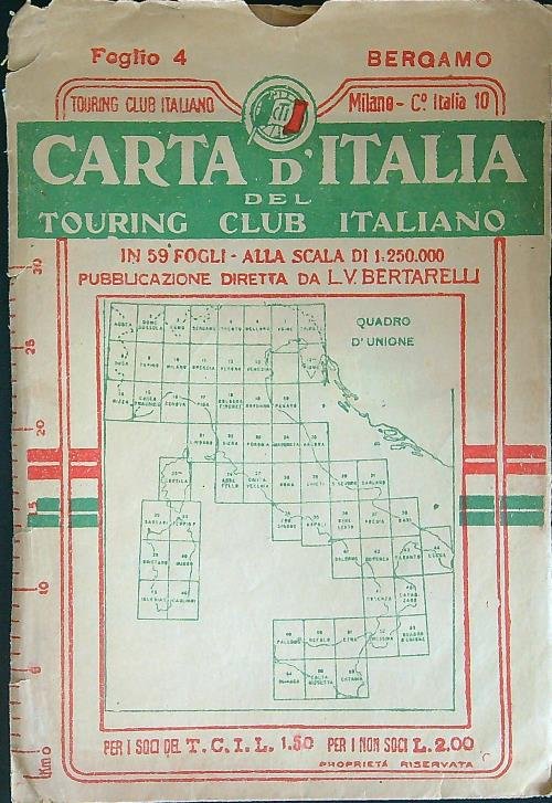Carta d'Italia del club italiano - Bergamo - Foglio 4