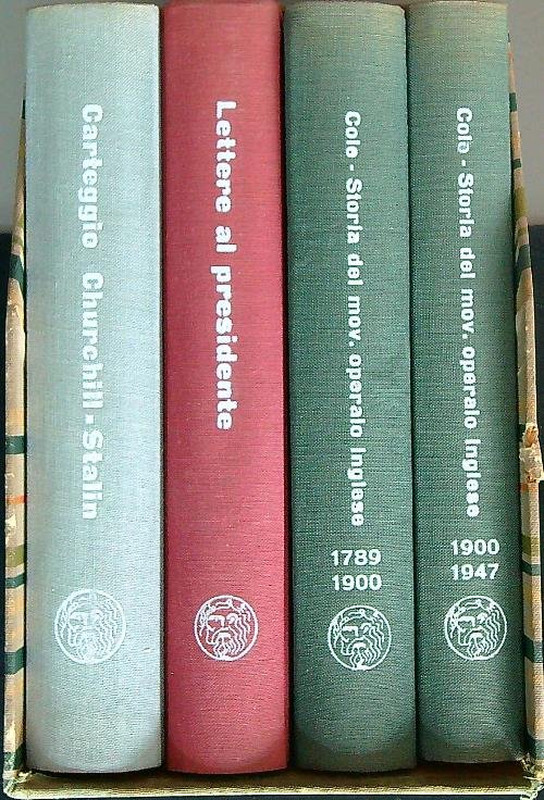 Carteggio Churchill Stalin - Lettere al presidente - Storia del movimento operaio. 2vv