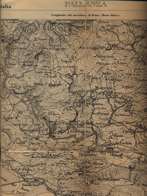 Cartina IGM di Pallanza - F. 31 della Carta d'Italia