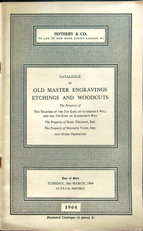 Catalogue of old master engravings etchings and woodcuts