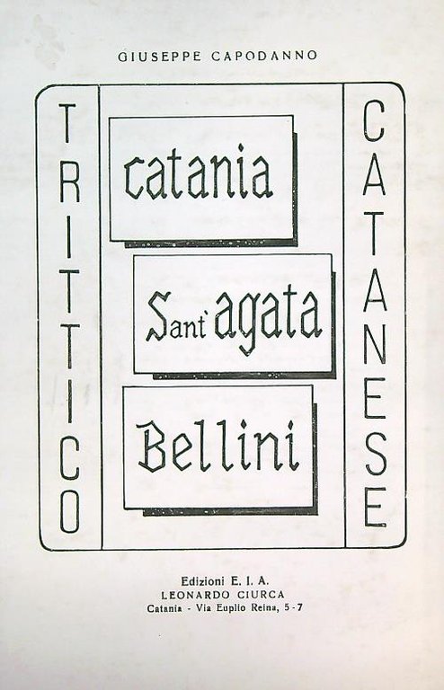 Catania sant'Agata bellini