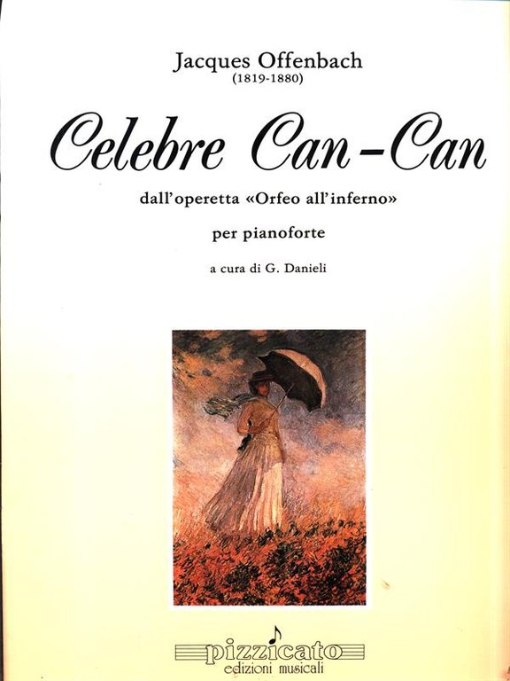 Celebre Can-Can dall'operetta Orfeo all'Inferno per pianoforte