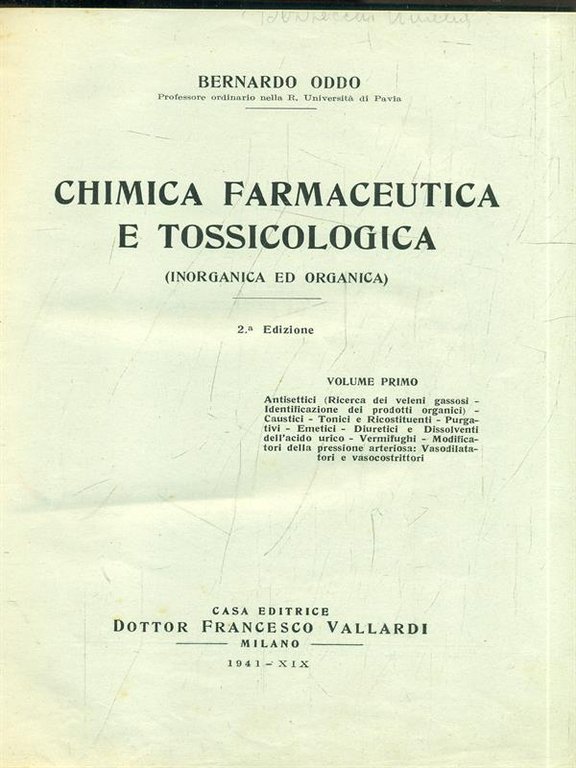 Chimica farmaceutica e tossicologica
