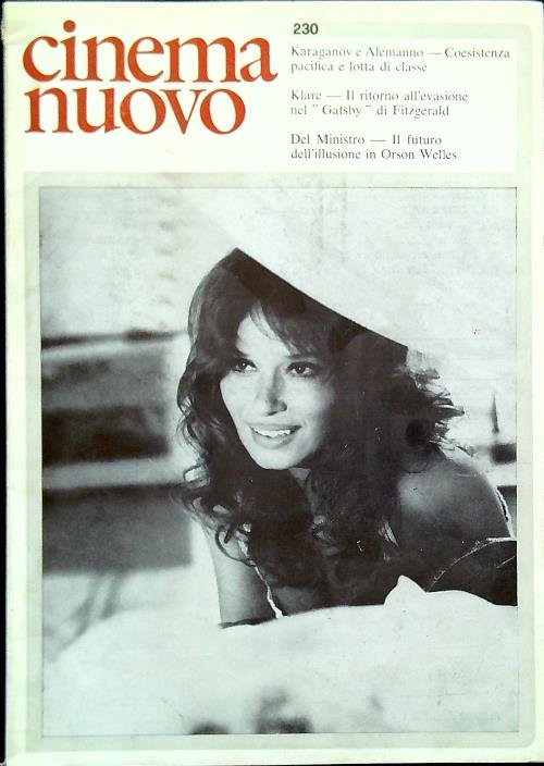 Cinema nuovo - Anno XXIII - N. 230/Luglio Agosto 1974