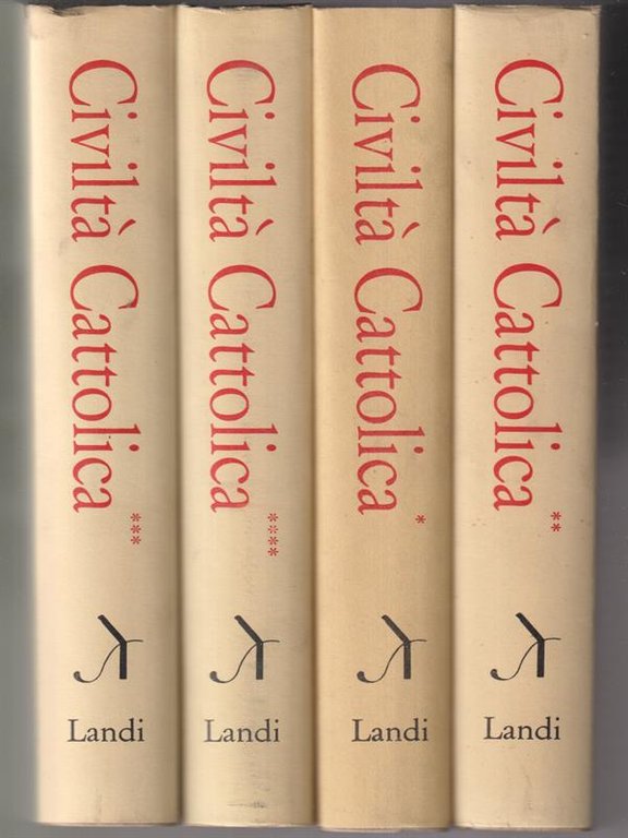 Civilta' cattolica 4 vv