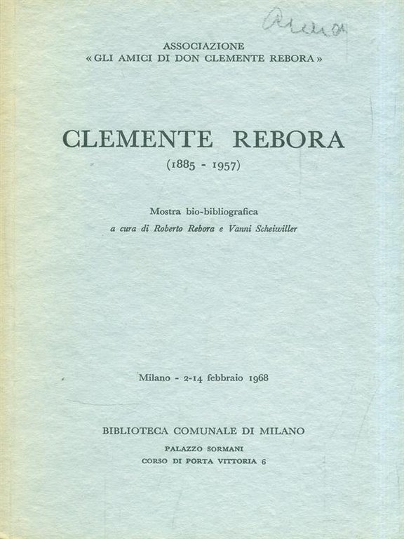 Clemente Rebora (1885-1957)