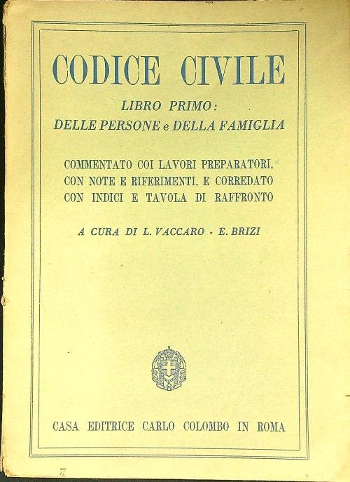 Codice Civile Libro primo
