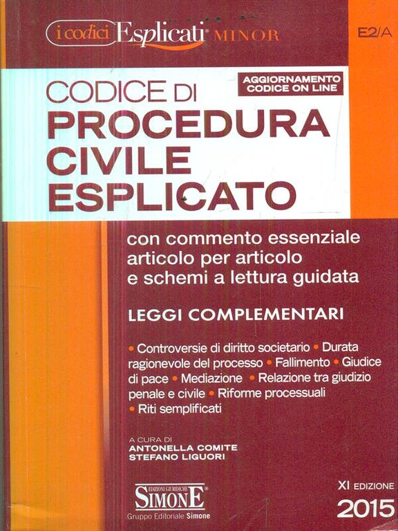 Codice di procedura civile esplicato. Ediz. minore. Con aggiornamento online