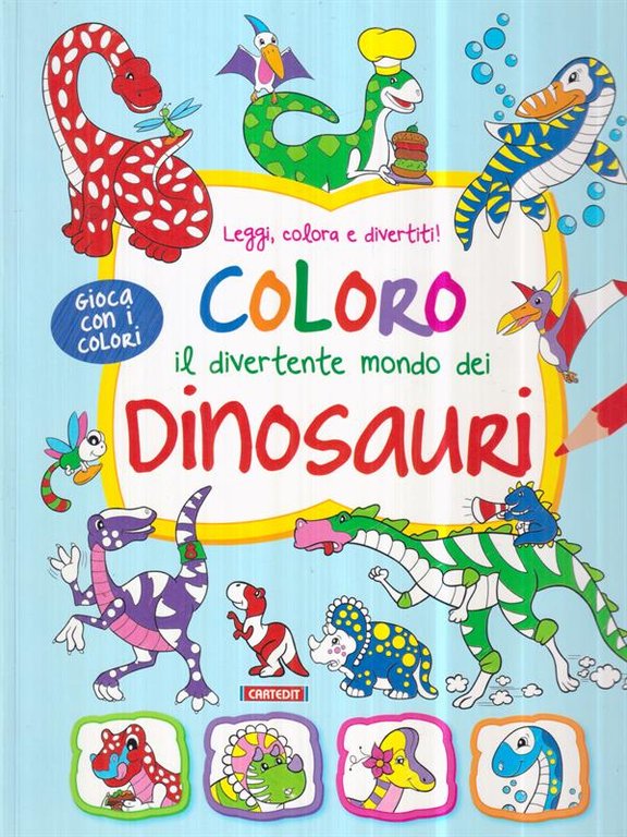 Coloro il divertente mondo dei dinosauri