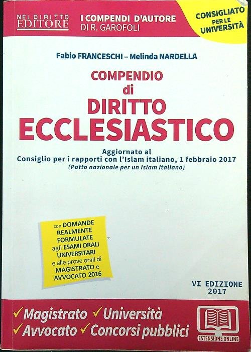 Compendio di diritto ecclesiastico