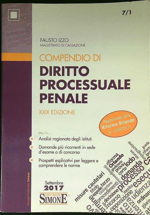Compendio di diritto processuale penale