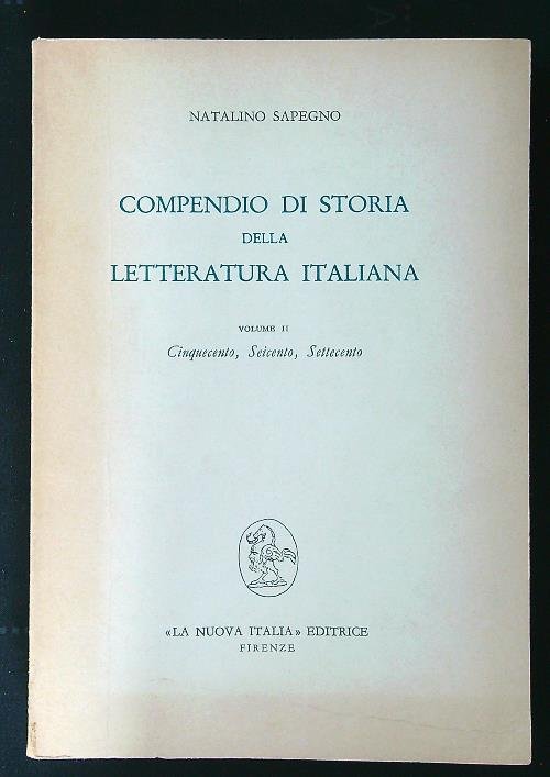 Compendio di storia della letteratura italiana Vol. 2