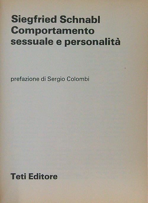 comportamento sessuale e personalita' | Immagine Gallery 3