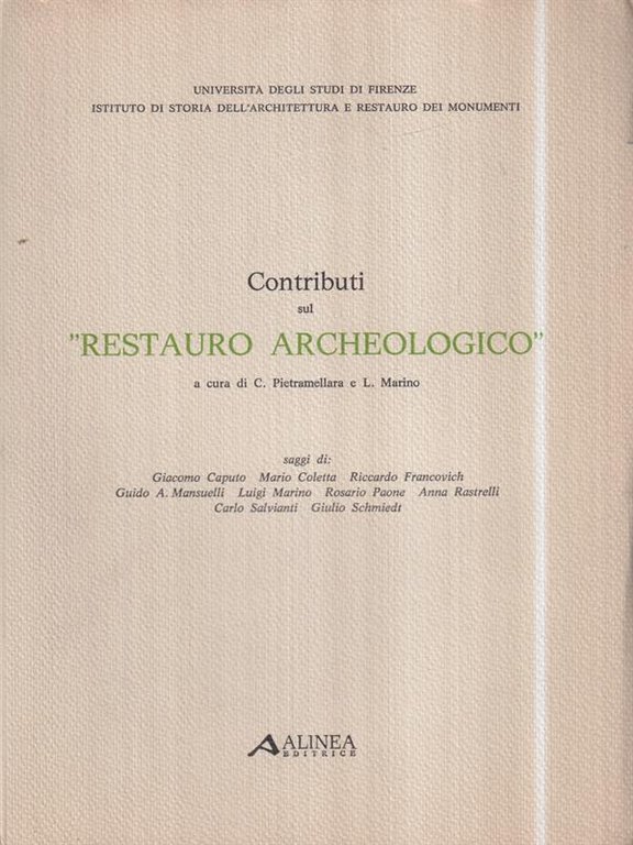 Contributi sul Restauro Archeologico