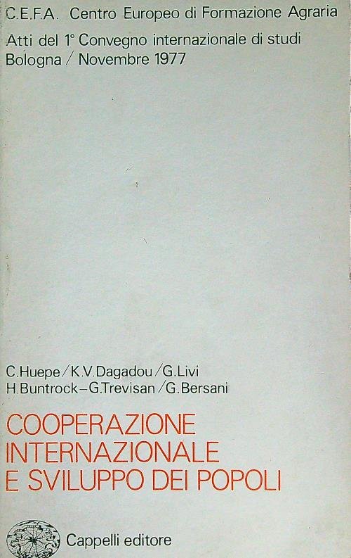 Cooperazione internazionale e sviluppo dei popoli
