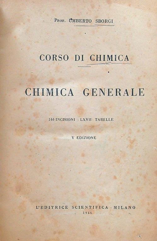 Corso di chimica - Chimica generale