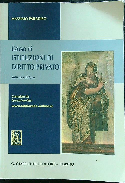 Corso di istituzioni di diritto privato