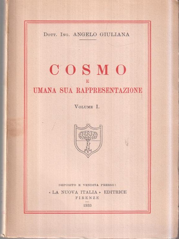 Cosmo e umana sua rappresentazione vol I