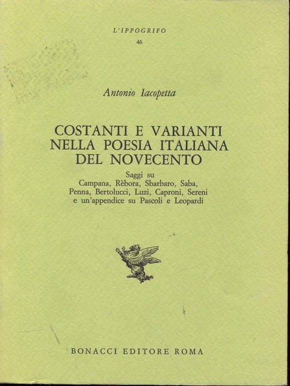 Costanti e varianti nella poesia italiana del novecento | Immagine Gallery 2