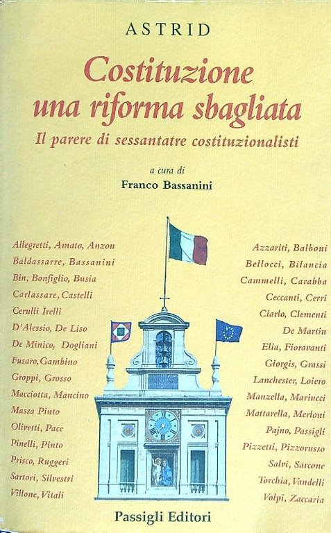 Costituzione una riforma sbagliata