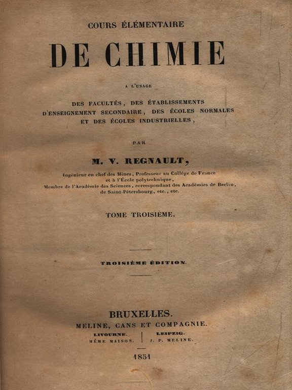 Cours elementaire de Chimie. Tome troisieme | Immagine Gallery 2