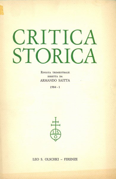 Critica storica n. 1/1984 | Immagine Gallery 2