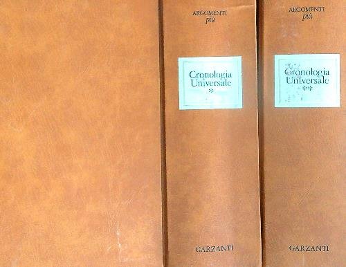 Cronologia universale. Vol. I - II