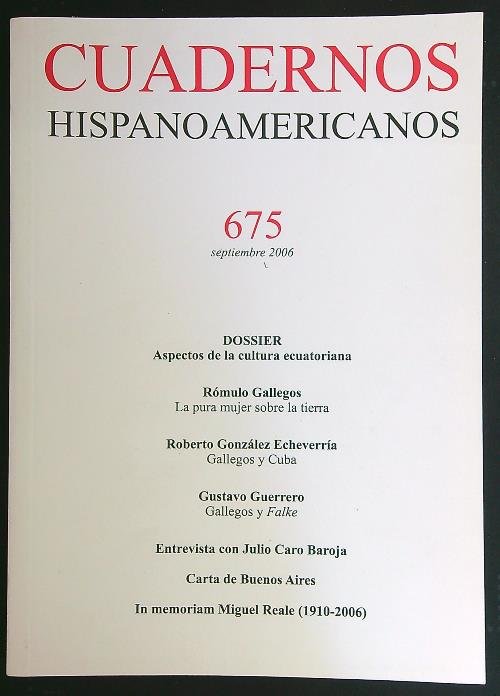 Cuadernos Hispanoamericanos n. 675/septiembre 2006