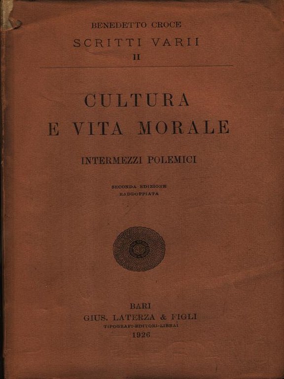 Cultura e vita morale