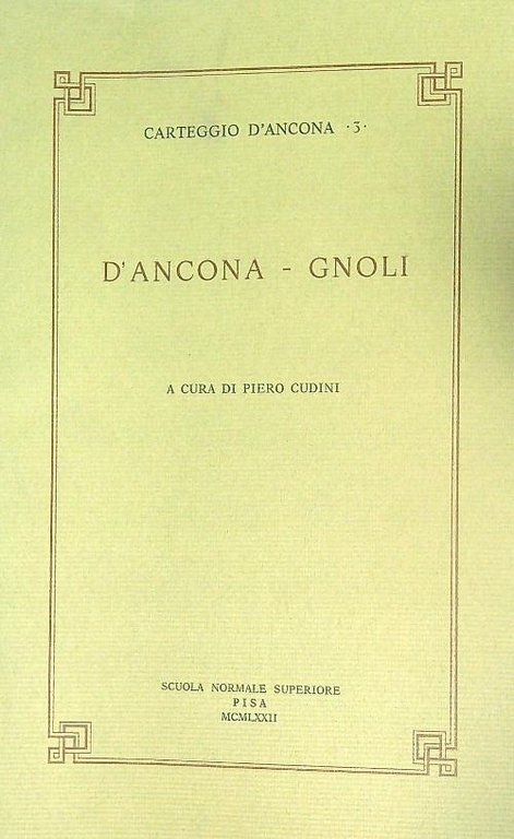 D'Ancona - Gnoli