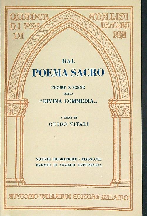 Dal poema sacro : figure e scene della Divina commedia