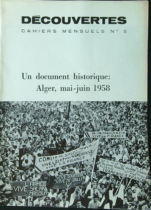 Decouvertes. Cahiers mensuels n. 5