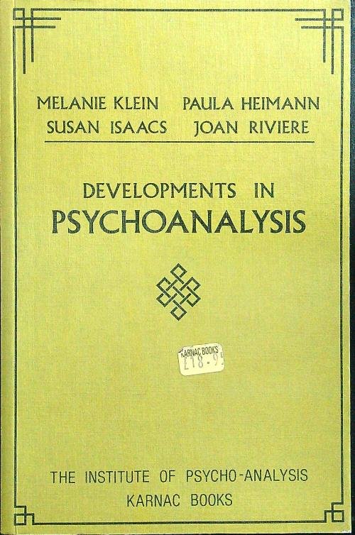 Developments in psychoanalysis