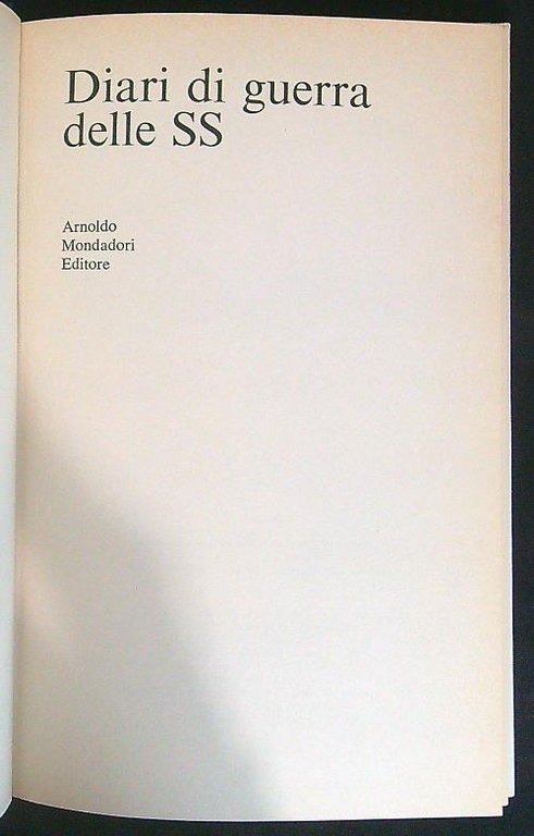 Diari di guerra delle SS