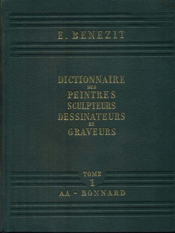Dictionaire des Peintres sculpteurs dessinateurs et graveurs. 8 Volumi