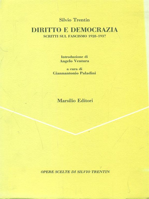 Diritto e democrazia. Scritti sul fascismo 1928-1937