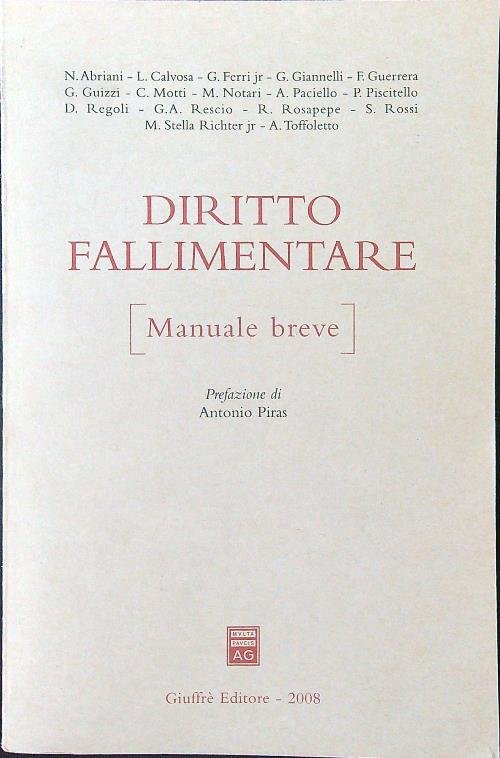 Diritto fallimentare. Manuale breve