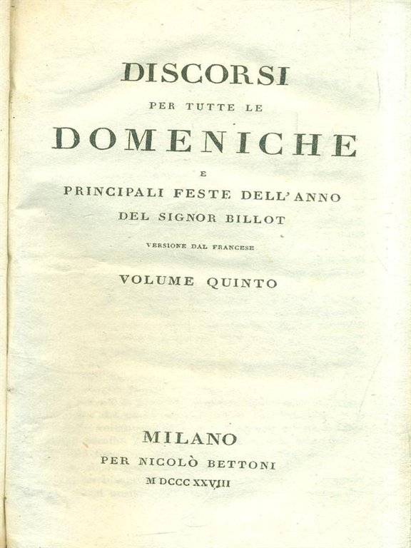 Discorsi per tutte le domeniche. Volume 5