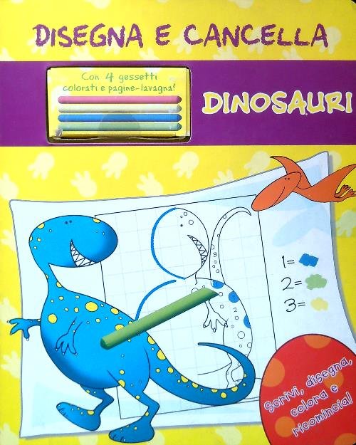 Disegna e cancella - Dinosauri