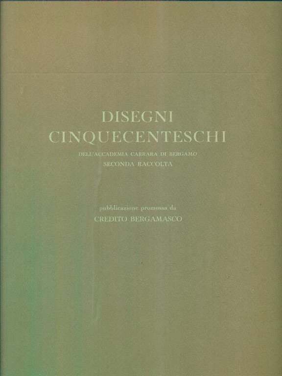 Disegni cinquecenteschi dell'Accademia Carrara di Bergamo - seconda raccolta